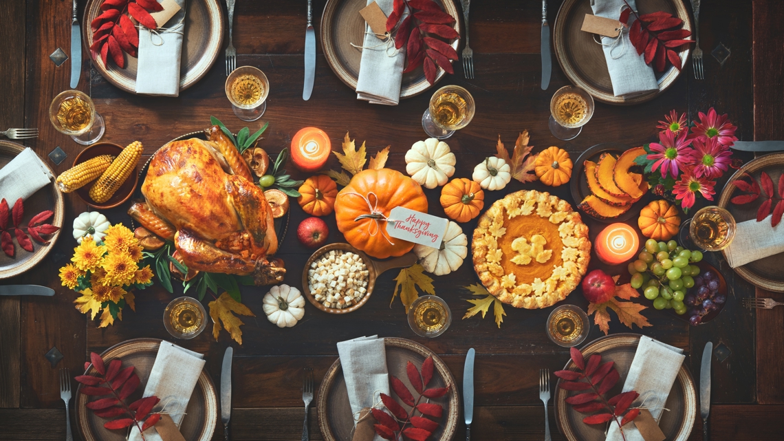 Study reveals top Thanksgiving items people order last-minute