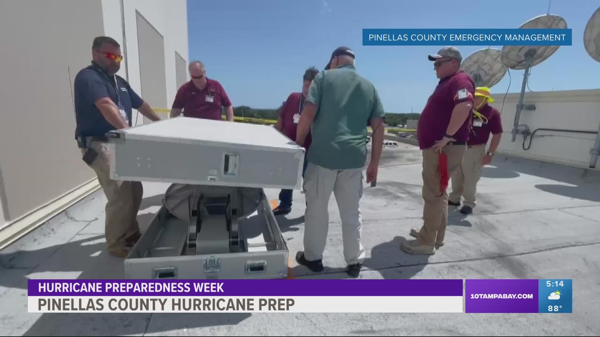 It's hurricane preparedness week. Pinellas County is working through a hurricane simulation exercise to test its response.