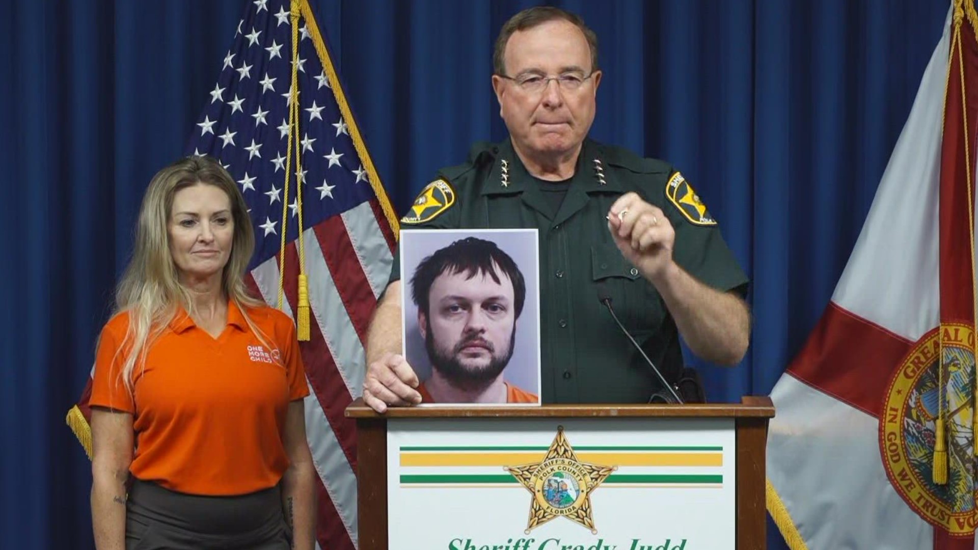 Sheriff Judd says he is charged with 1,000 counts of child pornography.
