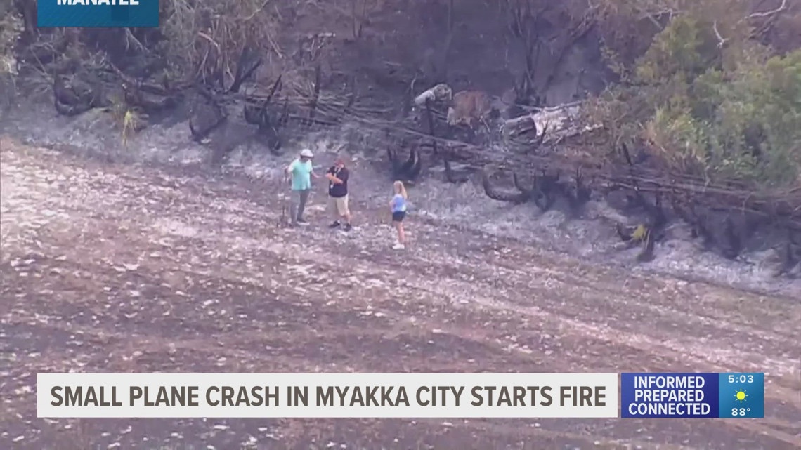 Small plane crash causes brush fire in Myakka City | wtsp.com