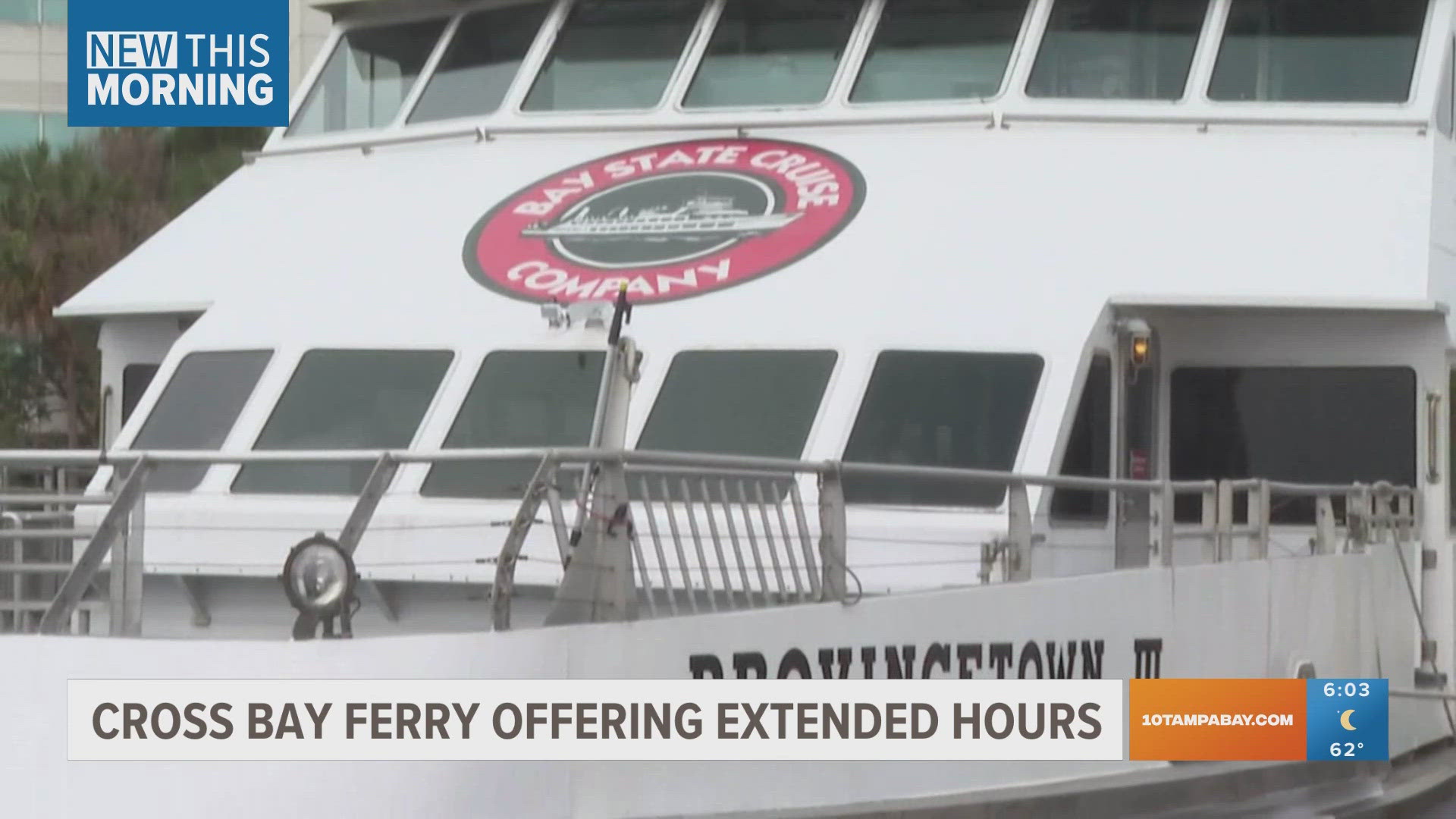 The Cross Bay Ferry announced they will run until 30 minutes after the final whistle throughout the playoffs.
