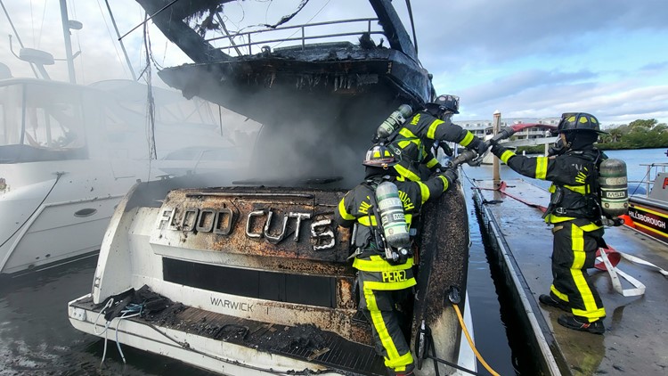 55-foot yacht catches fire at Ruskin marina