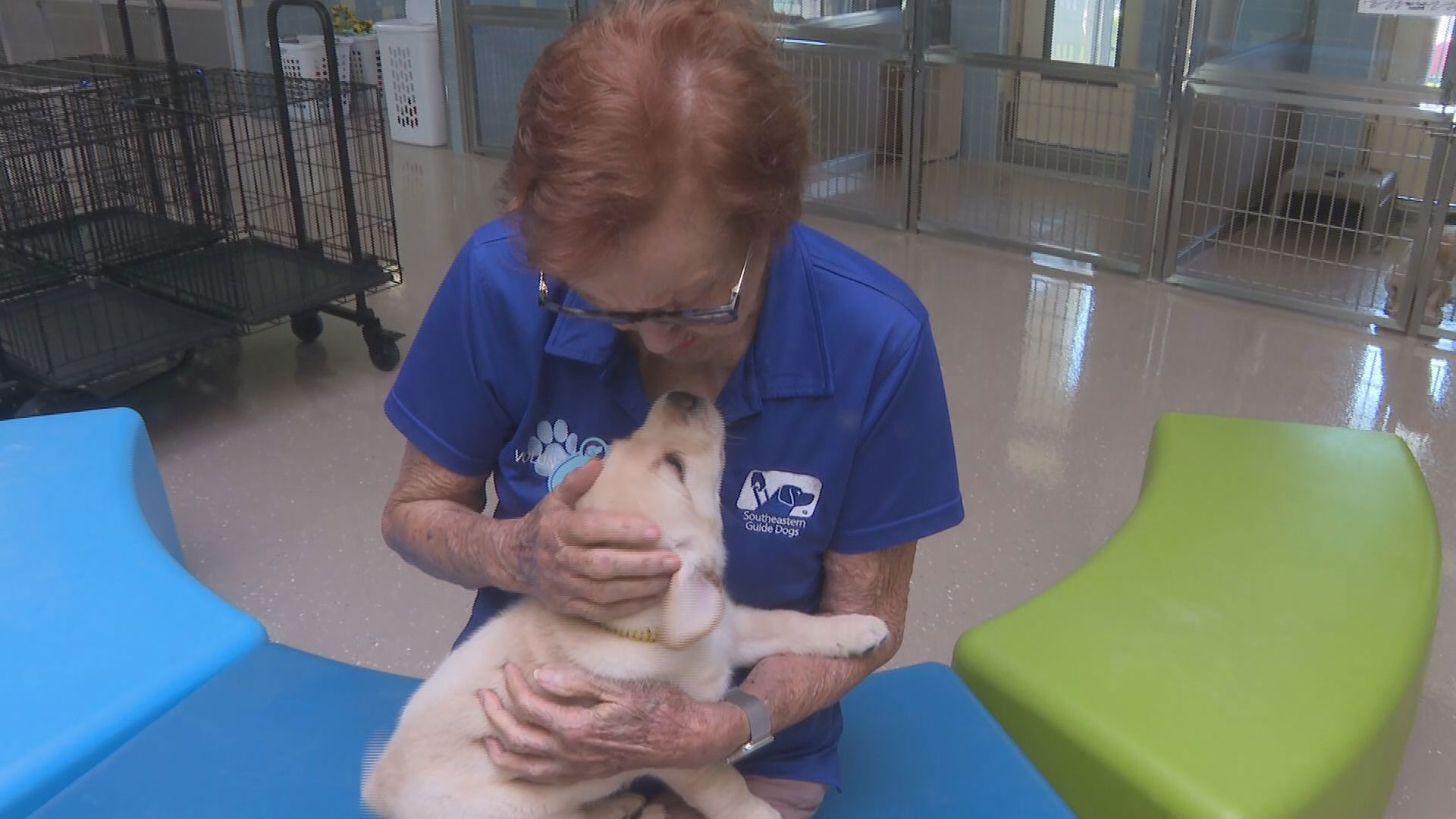 The dedicated volunteer gives more than 10,000 hours of her time to Dogs Inc.