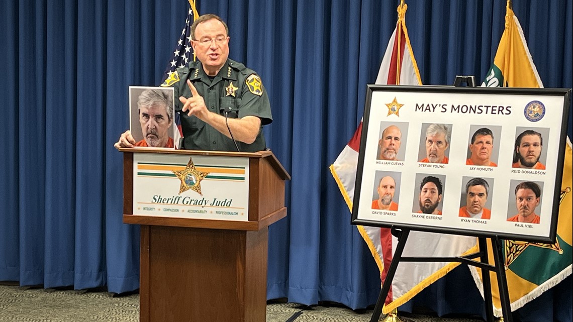 Polk Sheriff Judd: 8 arrested, including Disney worker and boudoir photographer, in child porn investigation
