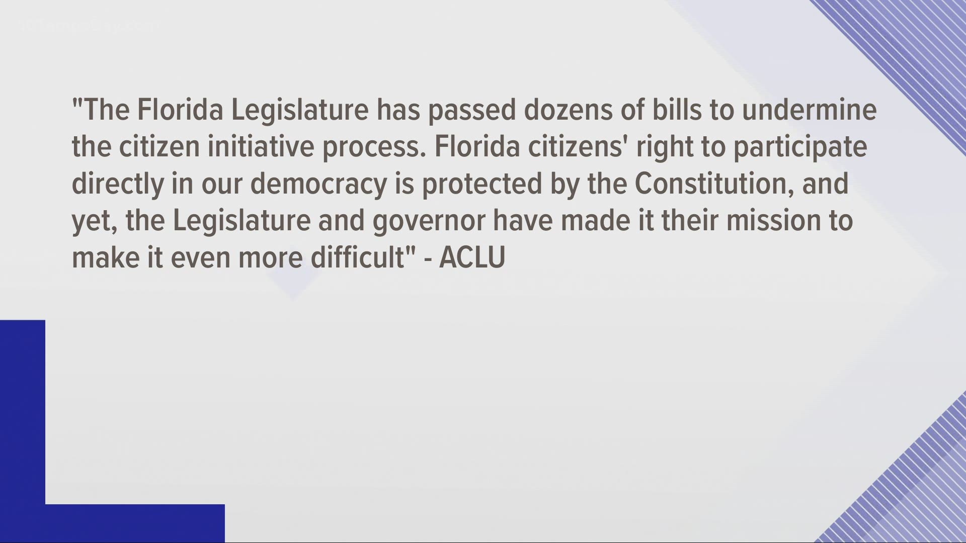 The law, if it were in effect at the time, could have prevented an increase in the state's minimum wage from going before voters.