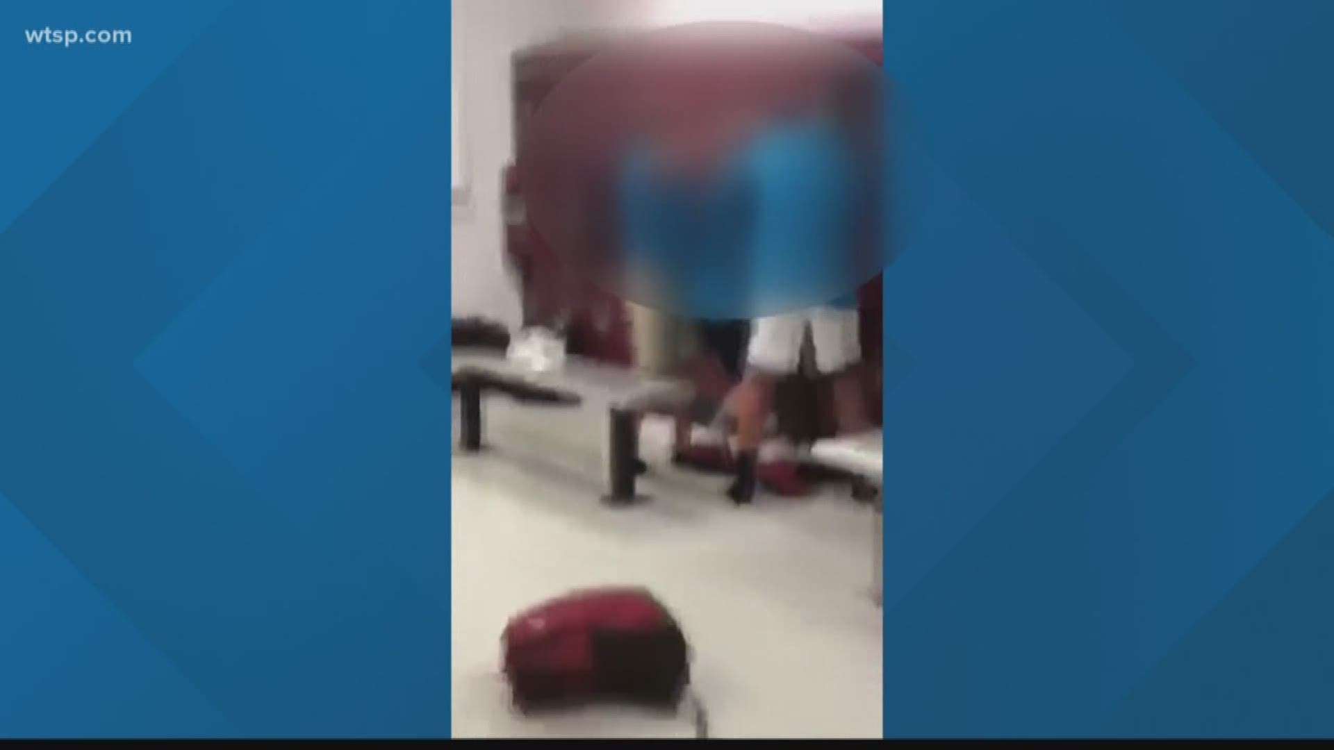 A mom says a teacher was in the locker room when the incident happened and never broke up the fight.  https://on.wtsp.com/2lRwwJq