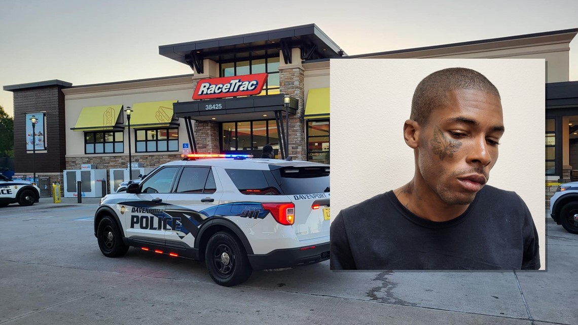 Police Man stabs female clerk 9 times at RaceTrac in Davenport