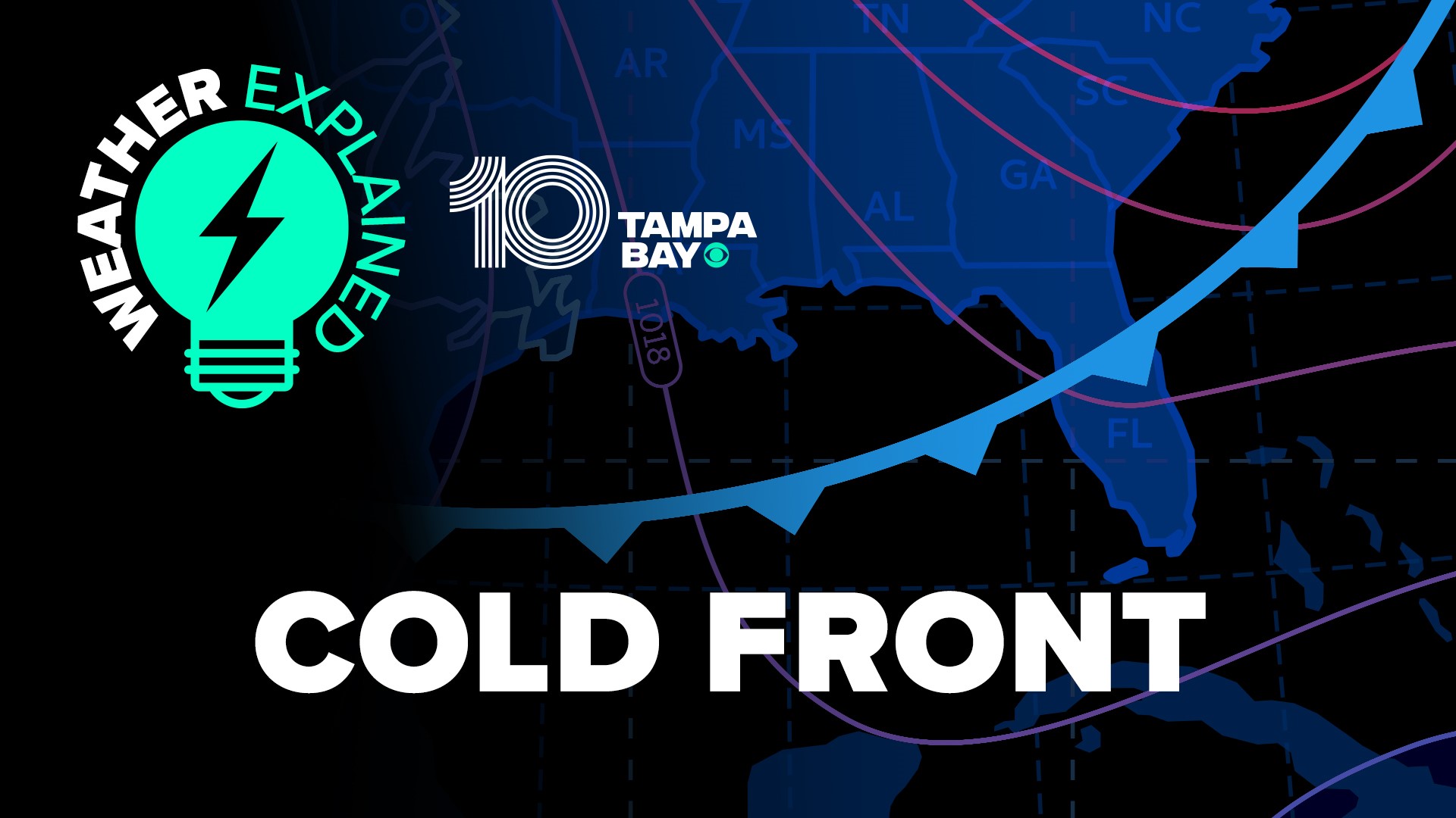 10 Tampa Bay meteorologist Grant Gilmore explains cold fronts and how they impact Florida weather.