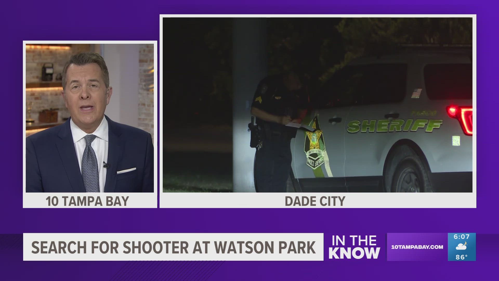 Law enforcement says they arrived at Watson Park on 19th Street after receiving a report of a large disturbance with shots fired into a crowd.