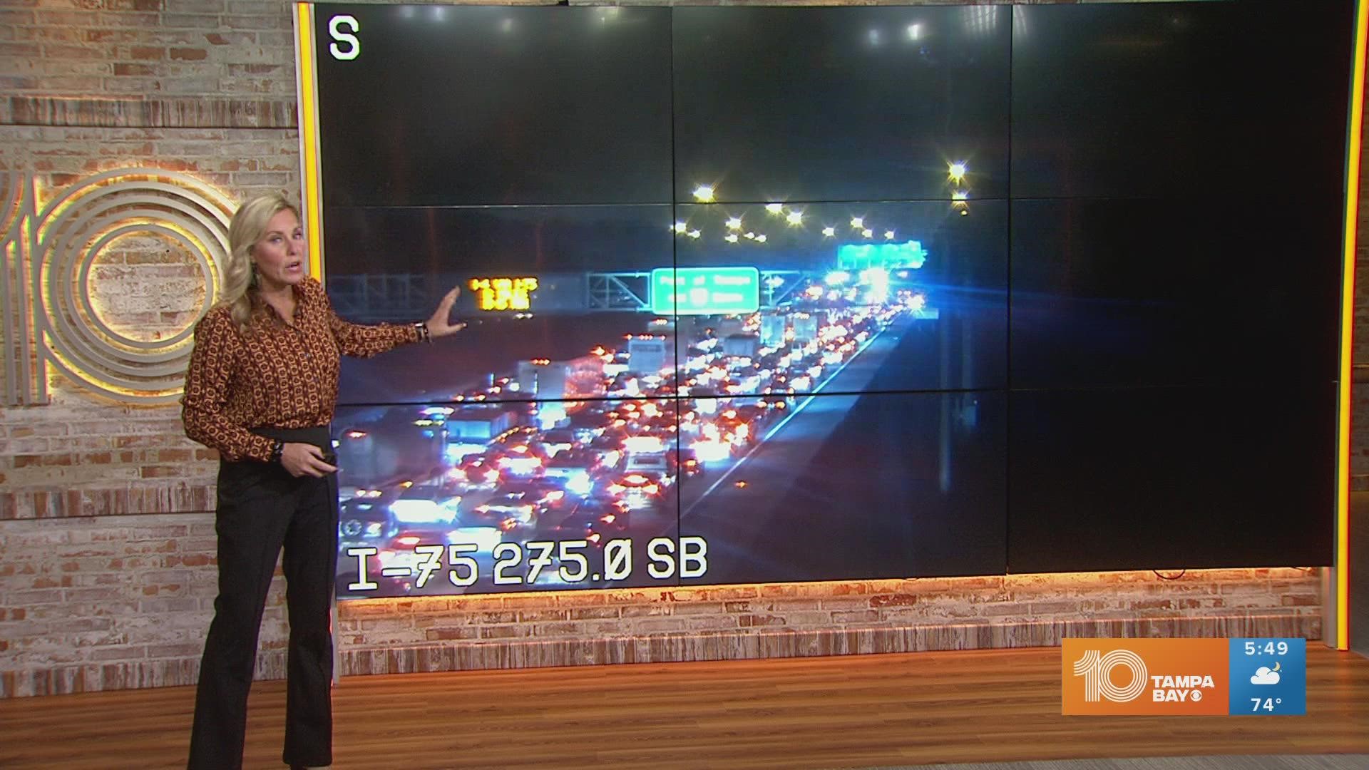 I 75 South Shut Down Following Crash In Pasco County Wtsp i-75-south-shut-down-following-crash-in-pasco-county-wtsp