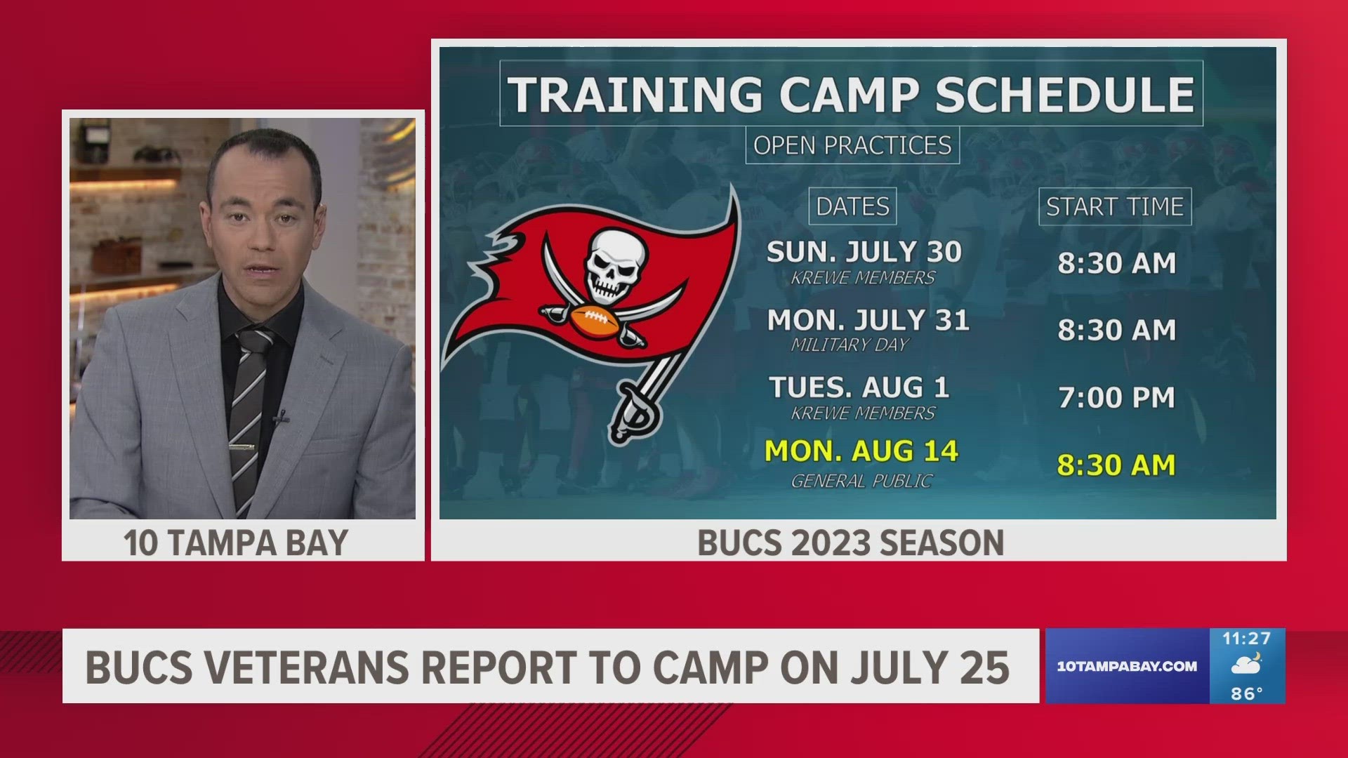 tampa bay buccaneers training camp tickets