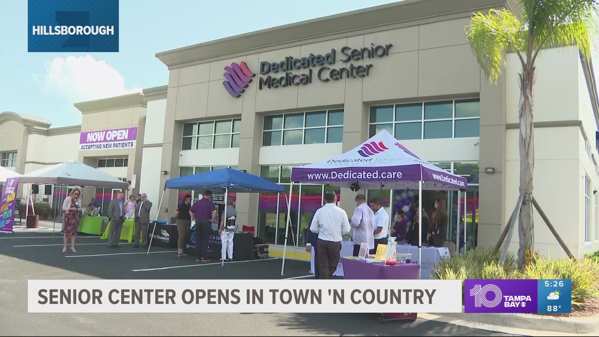 Dedicated Senior Medical Center opened on Anderson Road in Town 'n' Country and plans to offer affordable care to underserved seniors around the Tampa Bay region.