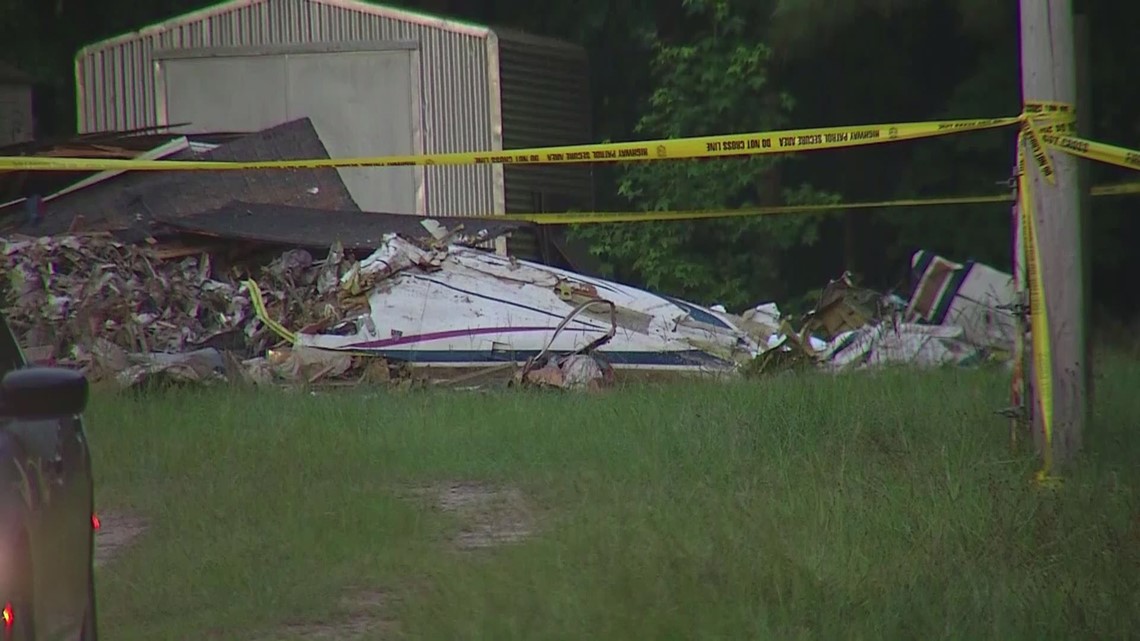 Two people were killed when a plane crashed into a house Thursday near Hope Mills, North Carolina. (Video Credit: WNCN via CBS News)