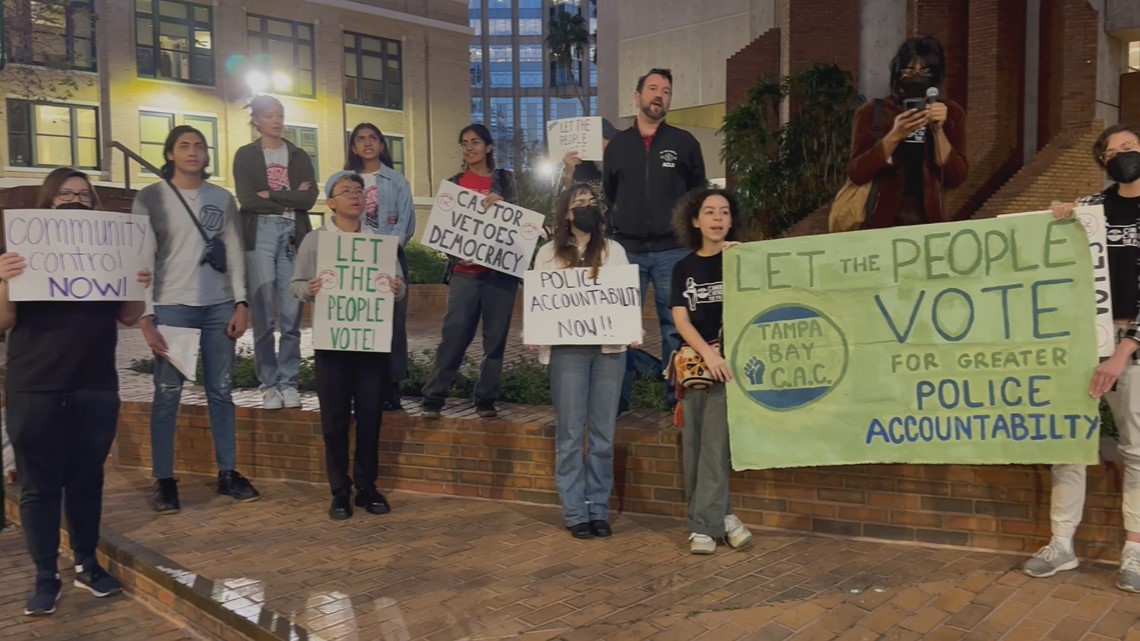 Protesters upset over Tampa mayor's decision to veto ordinance - Vimarsana News
