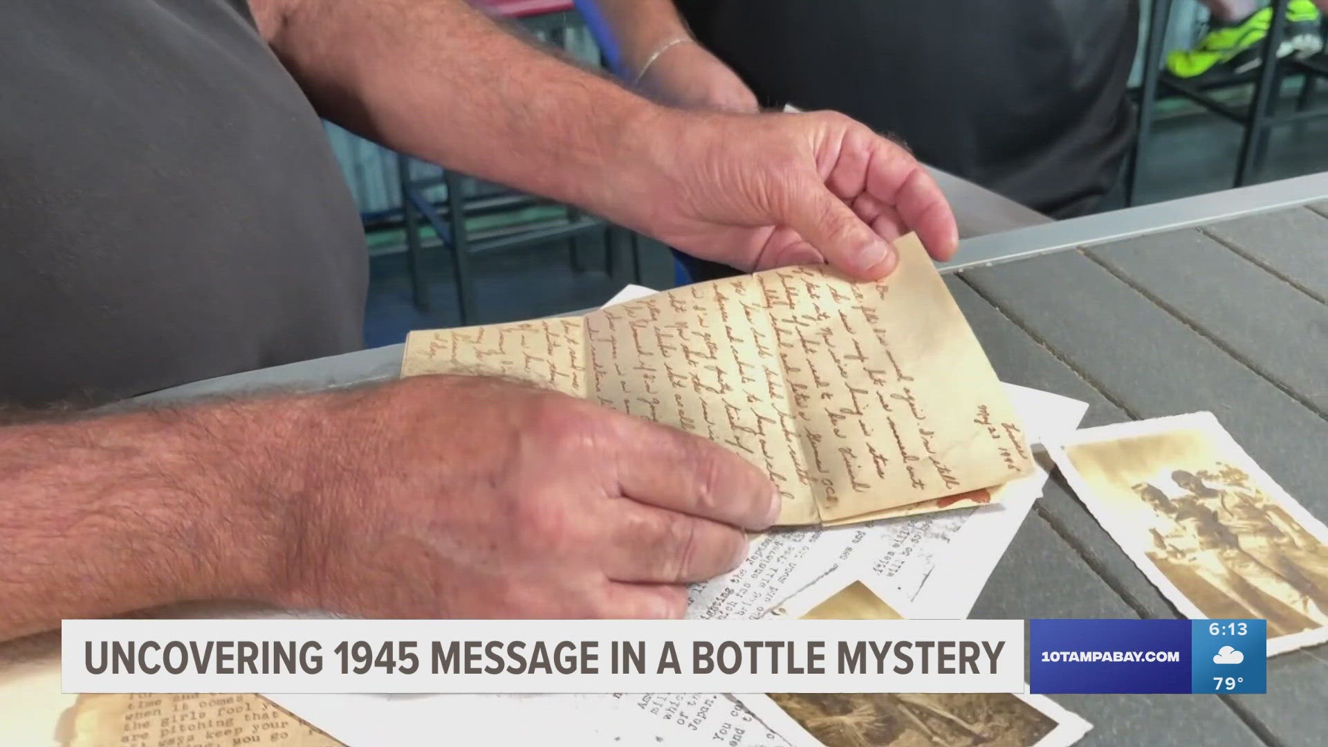 While cleaning up debris left by Hurricane Debby, an Odessa woman uncovered a WWII-era message in a bottle, sparking national interest into its authenticity.