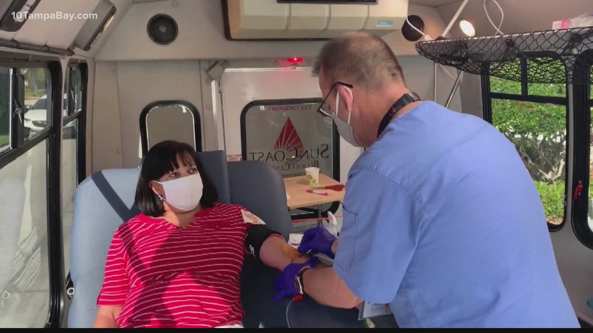 Want to donate blood? SunCoast Blood Centers will come straight to you in new mini-buses.
