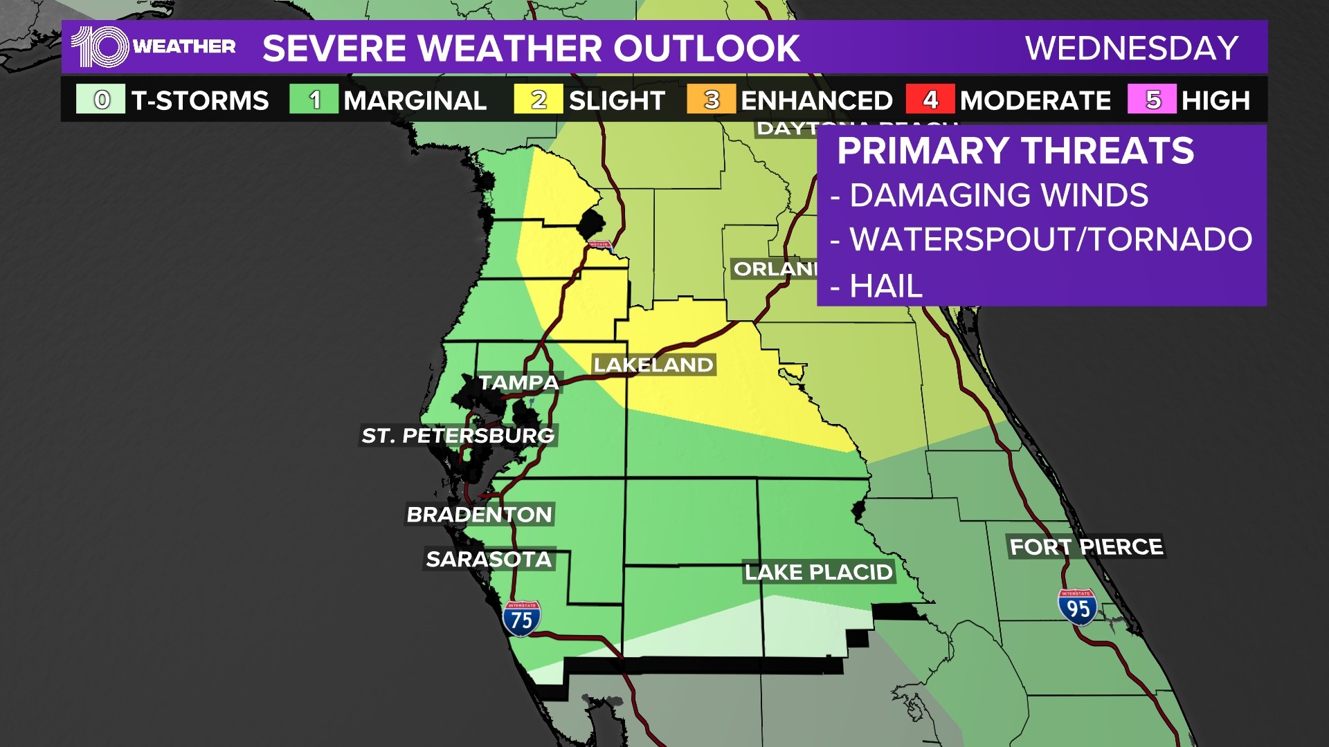 Severe thunderstorm watch issued for parts of Tampa Bay | wtsp.com