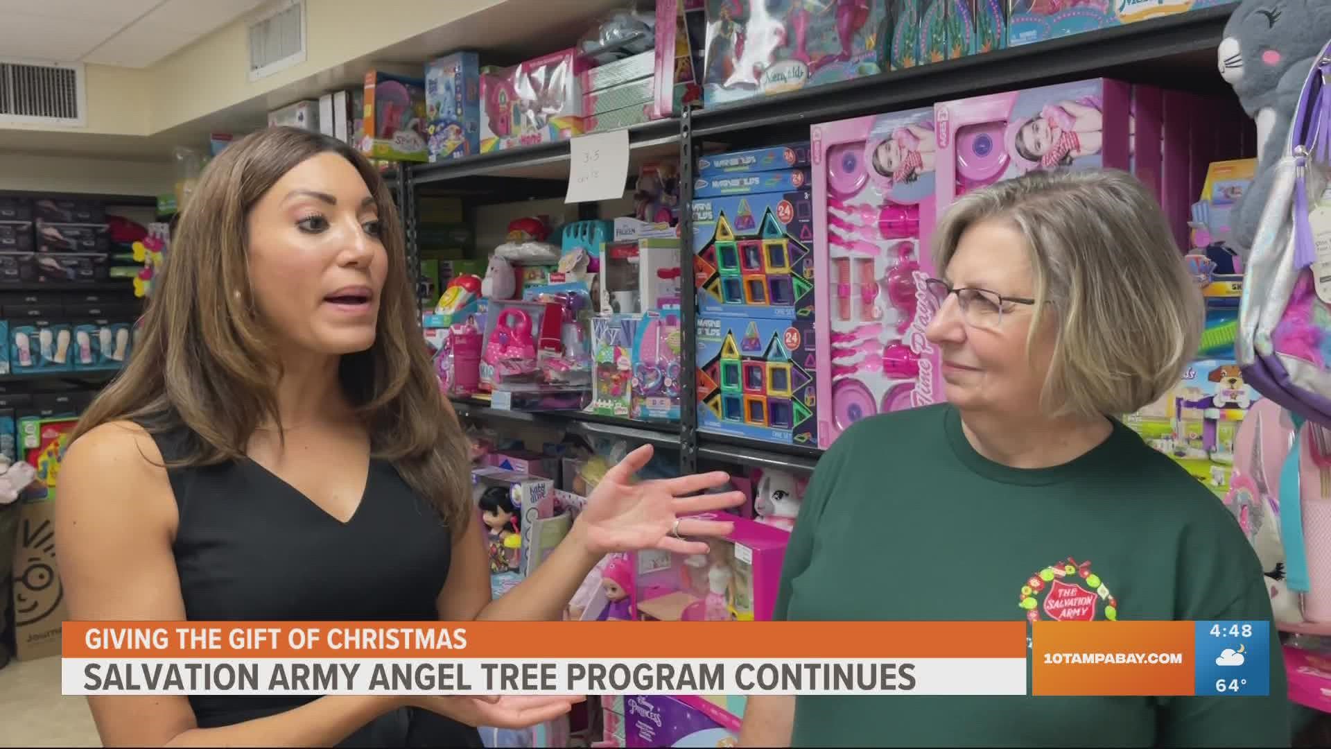 Achieva Credit Union and 10 Tampa Bay have partnered with The Salvation Army for its Angel Tree program.