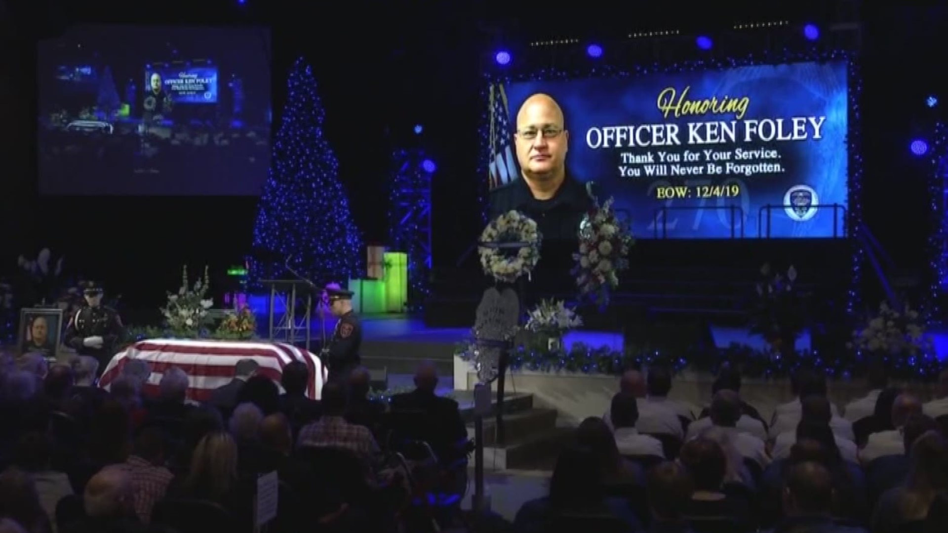 Police said a final goodbye to one of their own. Officer Ken Foley was laid to rest with honors, after serving the department for nearly three decades.