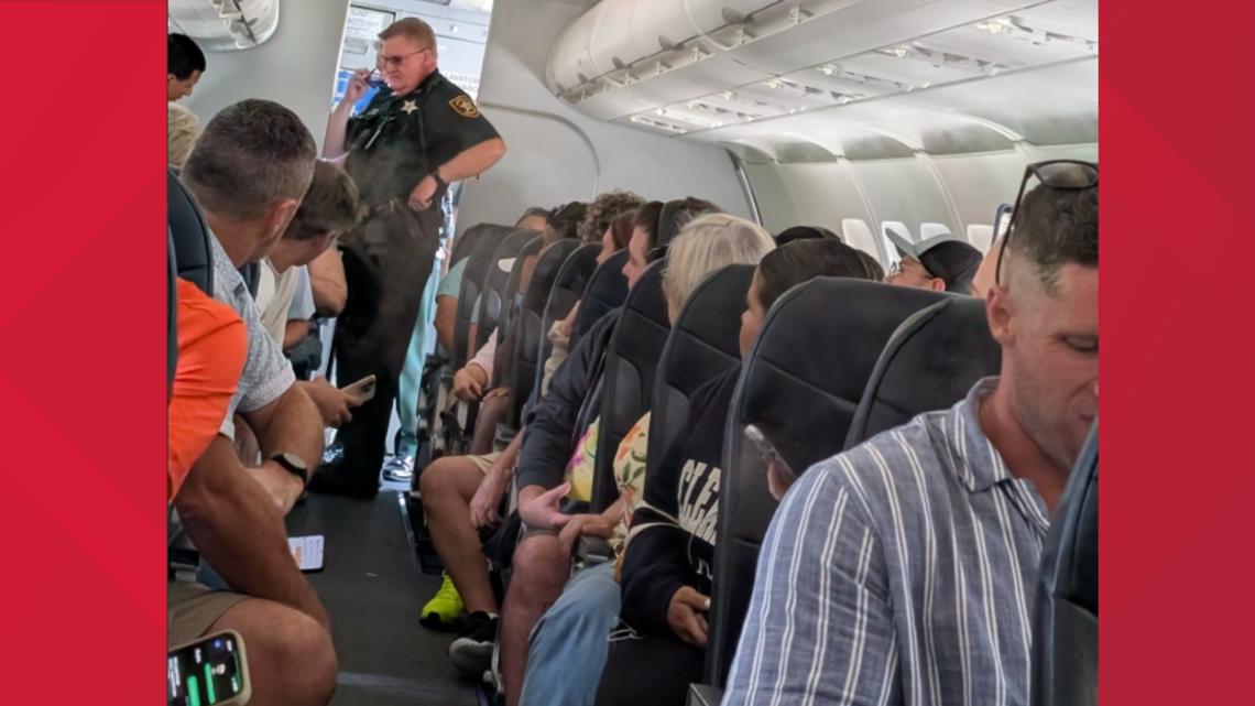 One in custody after alleged bomb threat made on airplane leaving PIE One in custody after alleged bomb threat made on airplane leaving PIE