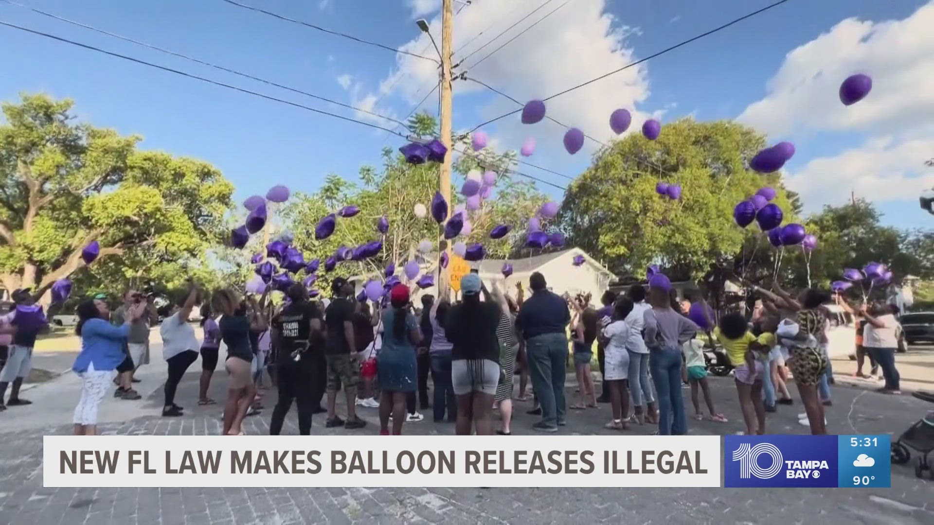 The bill signed by Gov. Ron DeSantis makes releasing balloons a littering offense punishable with fines because balloons threaten wildlife.