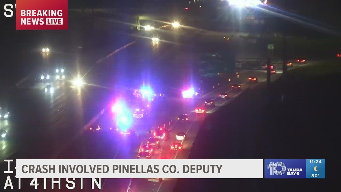 Howard Frankland Bridge SB lanes closed following crash involving