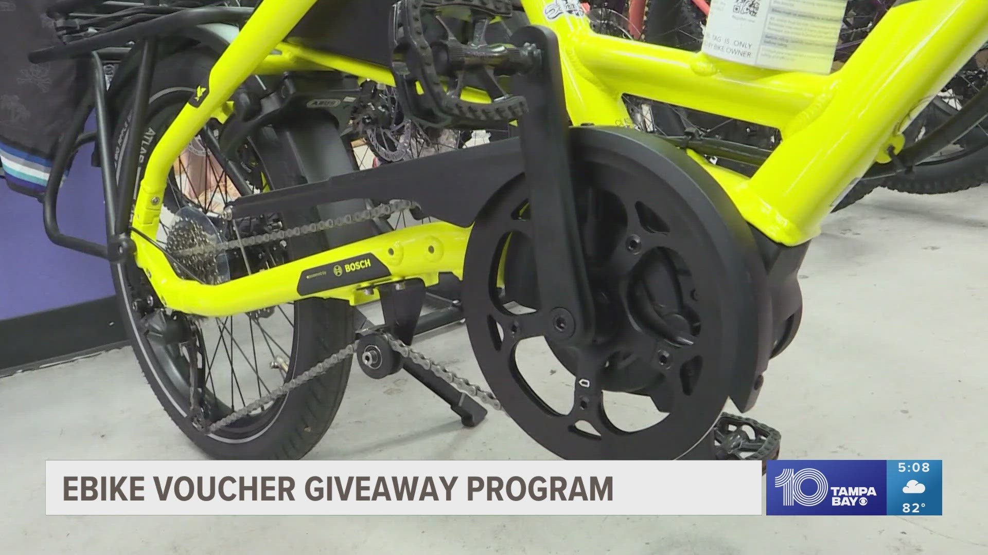 The e-bike voucher program is a lottery-style drawing that awards up to $3,000 off the purchase of a brand-new e-bike.