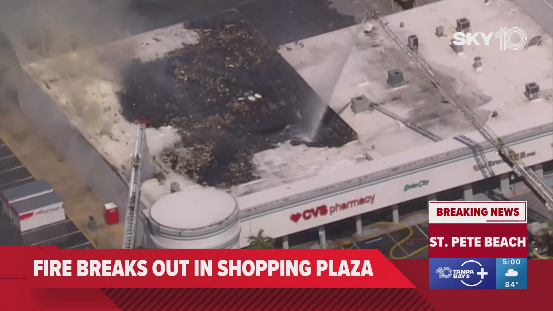Pinellas County Emergency Services received a call just after 2:45 p.m. about a structure fire at 4685 Gulf Boulevard. At least 42 fire units were sent to the scene.