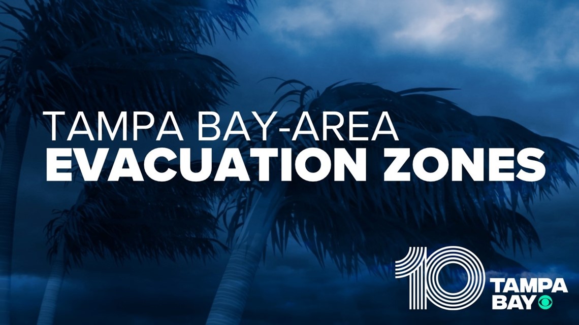 Evacuation zones, storm surge maps