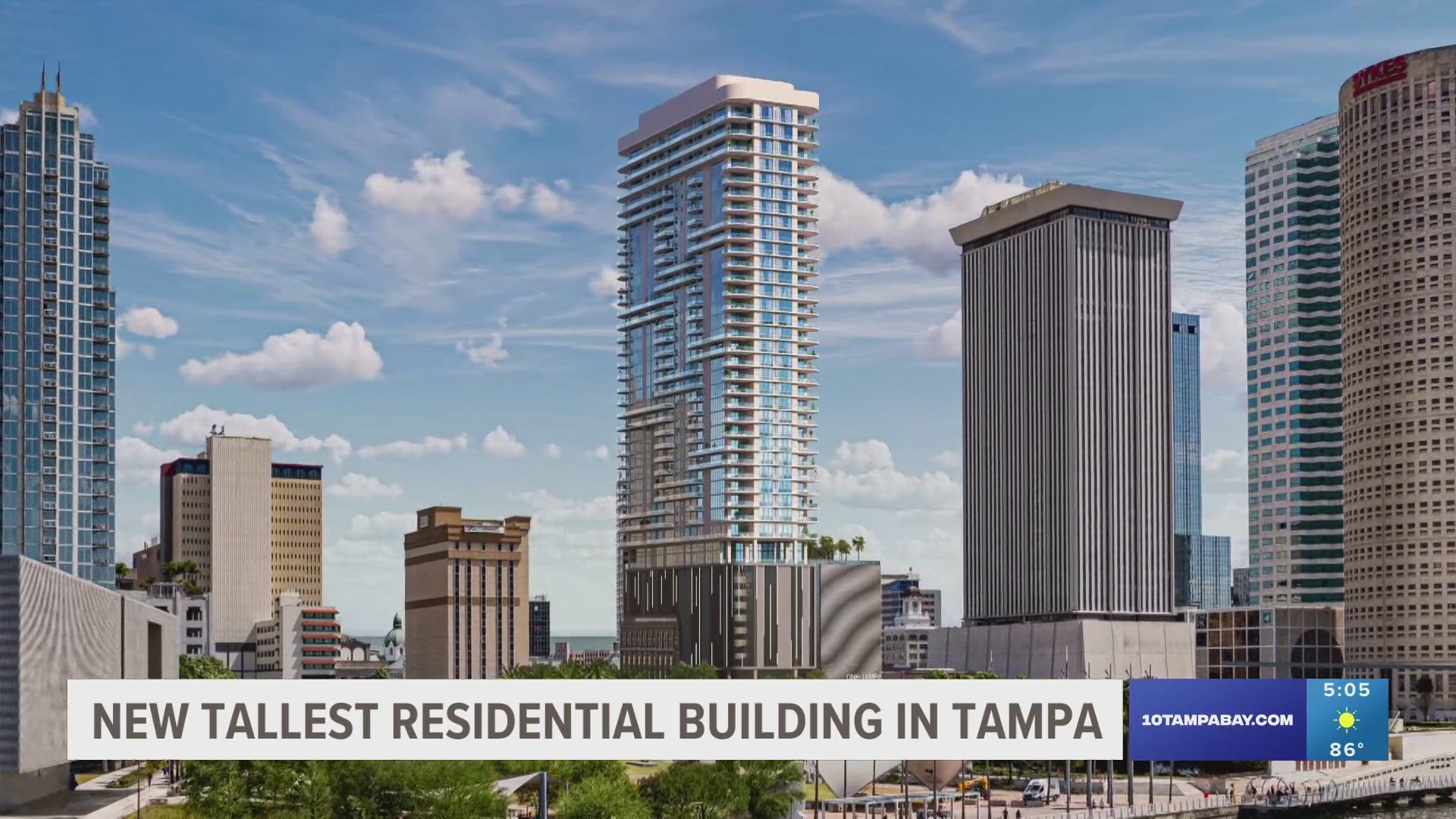 'One Tampa' will be approximately 510 feet and 42 floors. The luxury mixed-used complex, with retail and residential space, is expected to be completed in 2027.
