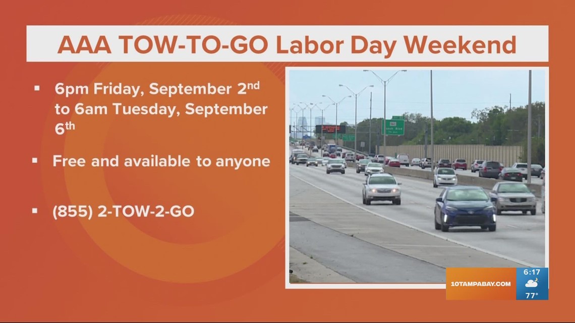 AAA brings back TowtoGo for Labor Day weekend