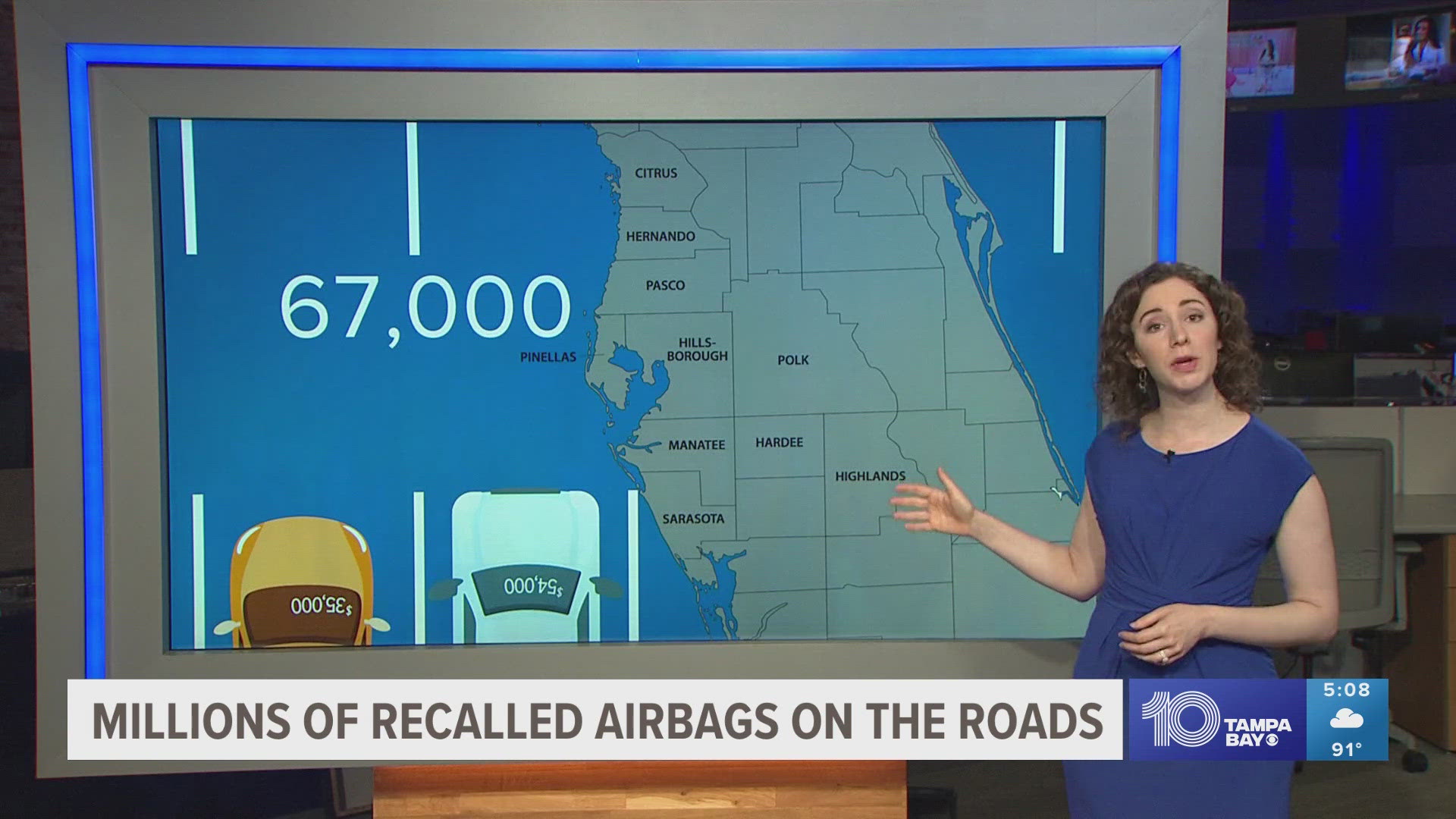 According to data from CARFAX, 6.4 million vehicles in the U.S. still have dangerous airbags.