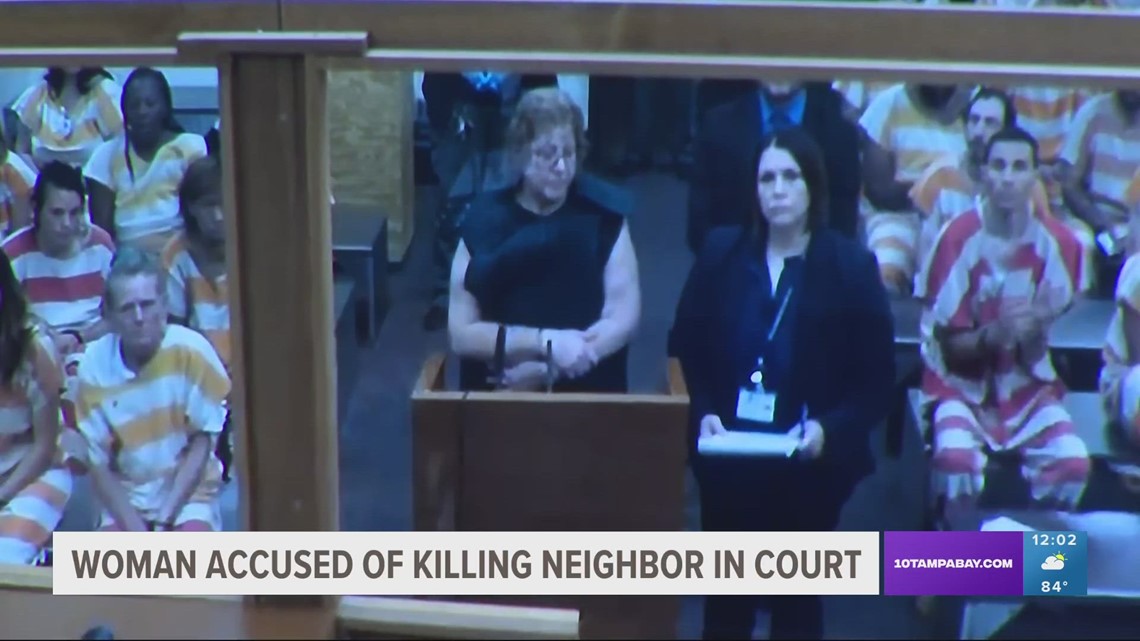 Florida woman accused of killing neighbor appeared in court