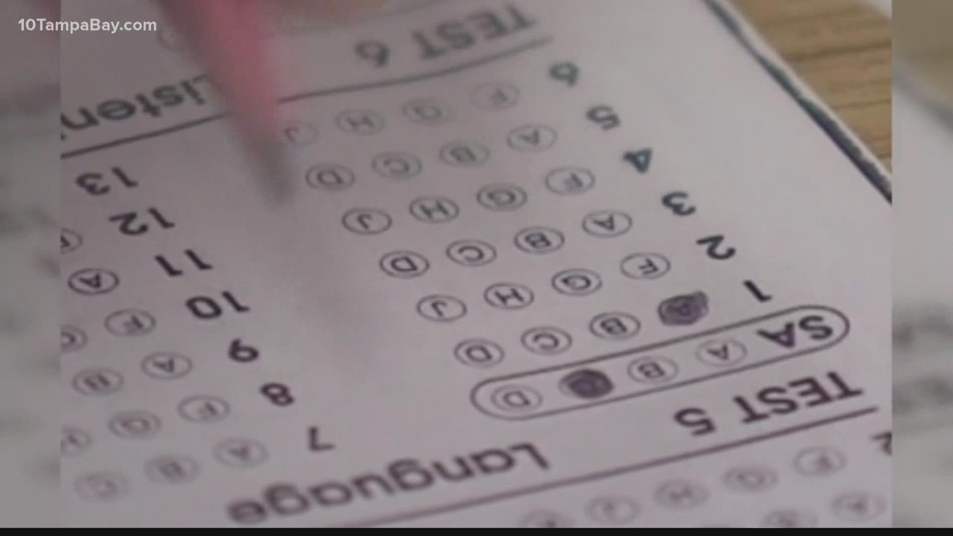 Gov. Ron DeSantis announced Tuesday that Florida would end its primary statewide standardized test in schools after this year.