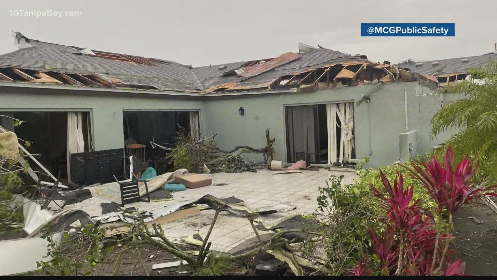 The National Weather Service says an EF-1 touched down Saturday in Bradenton and an EF-0 touched down Sunday near Winter Haven.