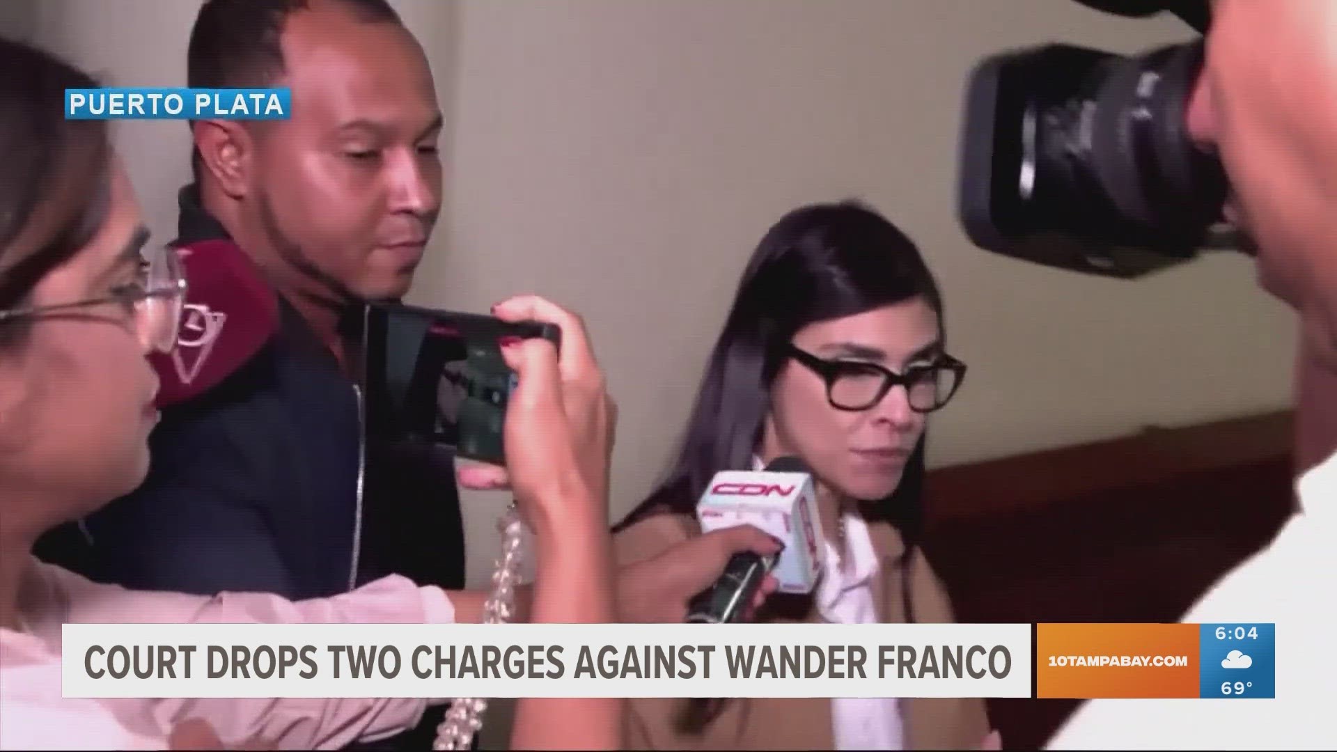 A court has dropped 2 of the charges against Rays shortstop Wander Franco. He still faces charges of sexual abuse, abduction, and seduction of a minor.