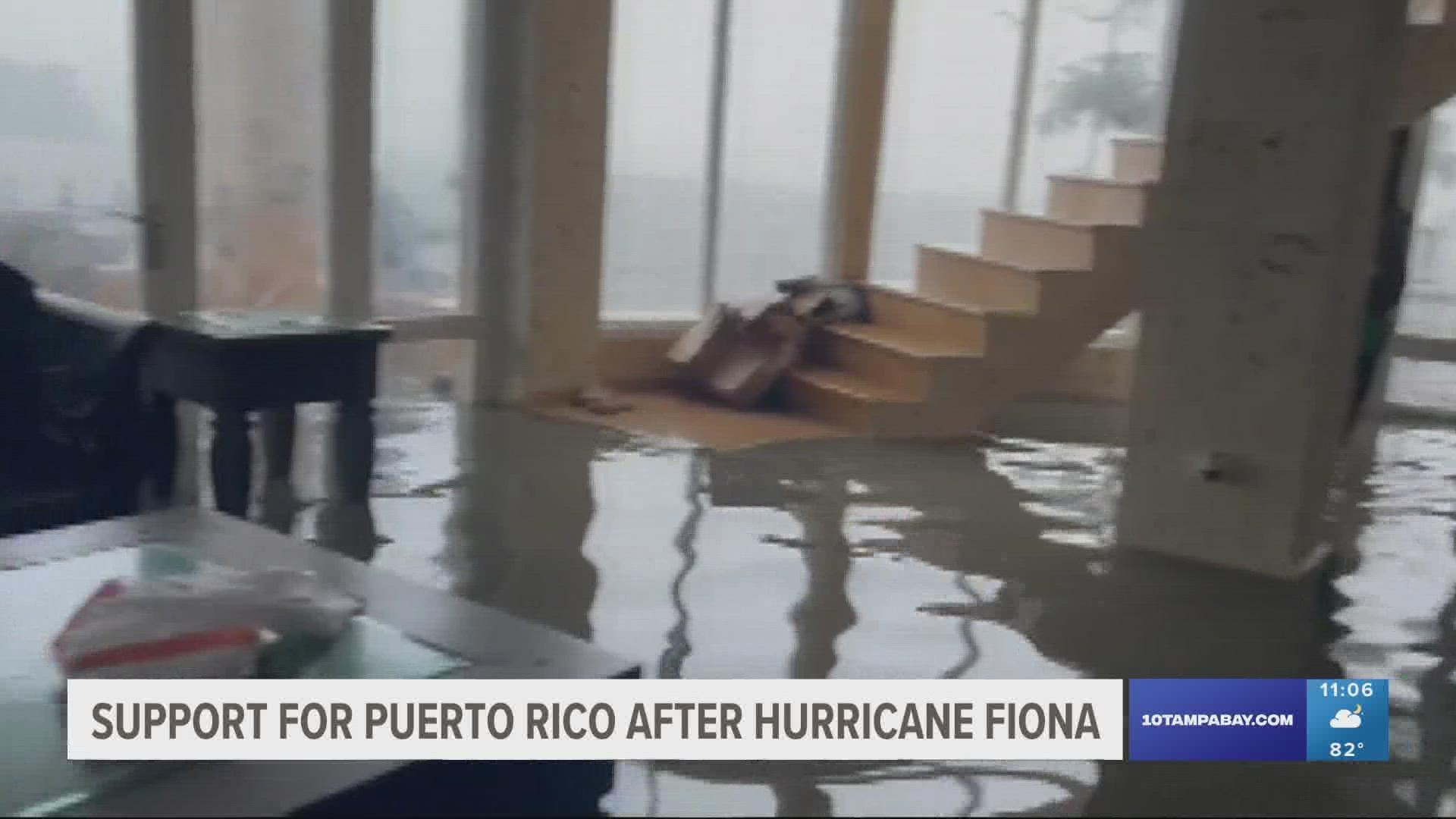 The hurricane hit the island just two days before the five year anniversary of Hurricane Maria.