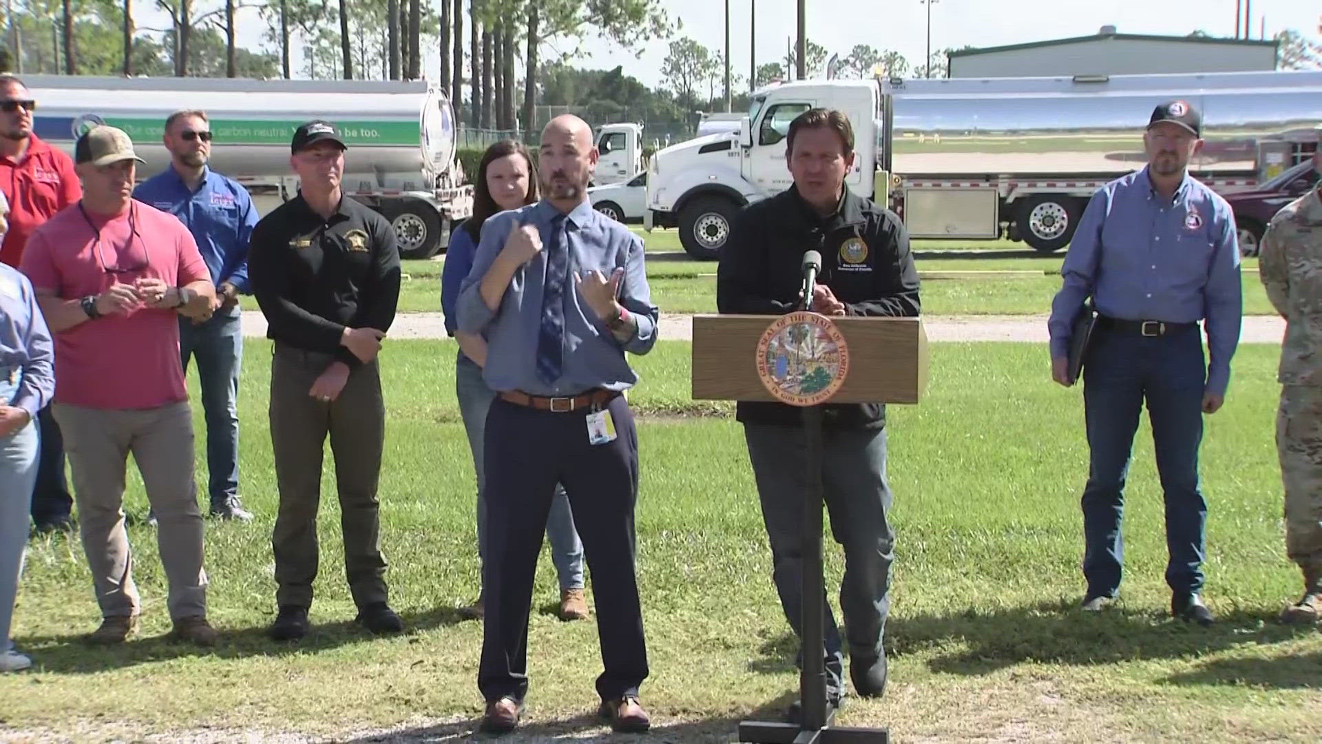 Florida Gov. Ron DeSantis provided updates on the state's recovery from Hurricane Milton on Saturday, October 12.