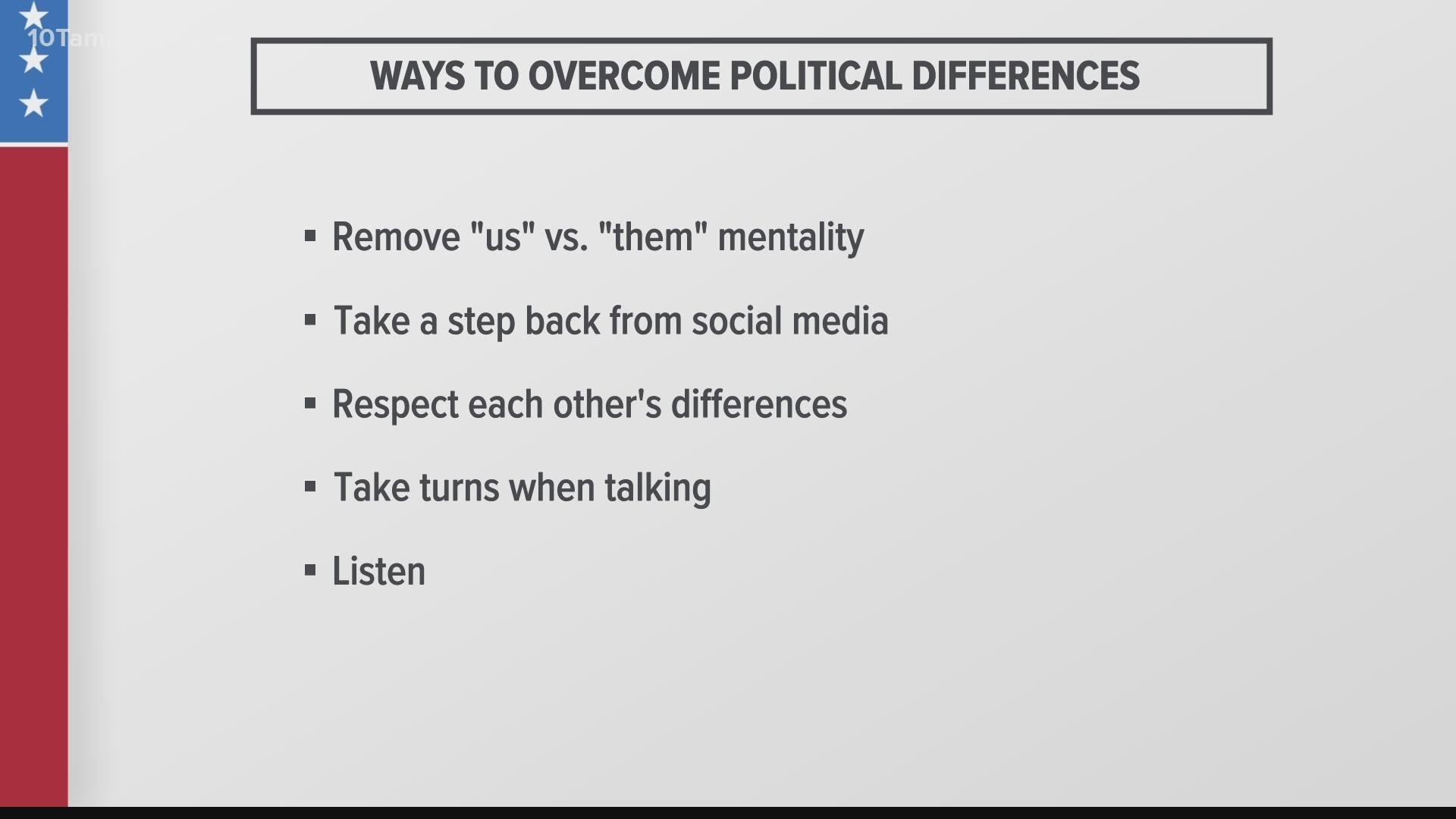 Ways to find peace in relationships when you disagree politically.