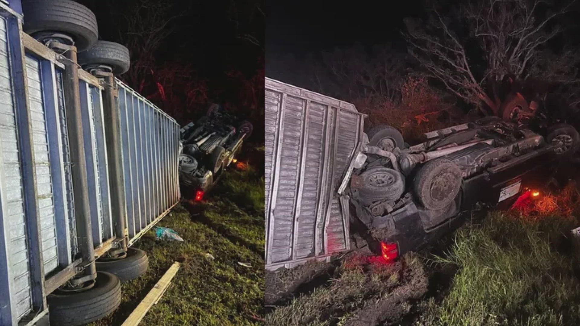 "The trailer itself flipped," Florida Beach Horses' Ava Schultz said. "That's how most of the horses got injured and hurt, and the trailer itself being upside down."