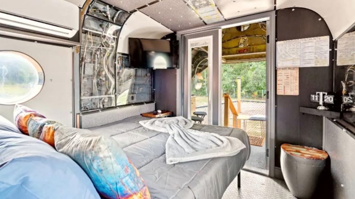 Army helicopter Airbnb open in Brooksville, Florida