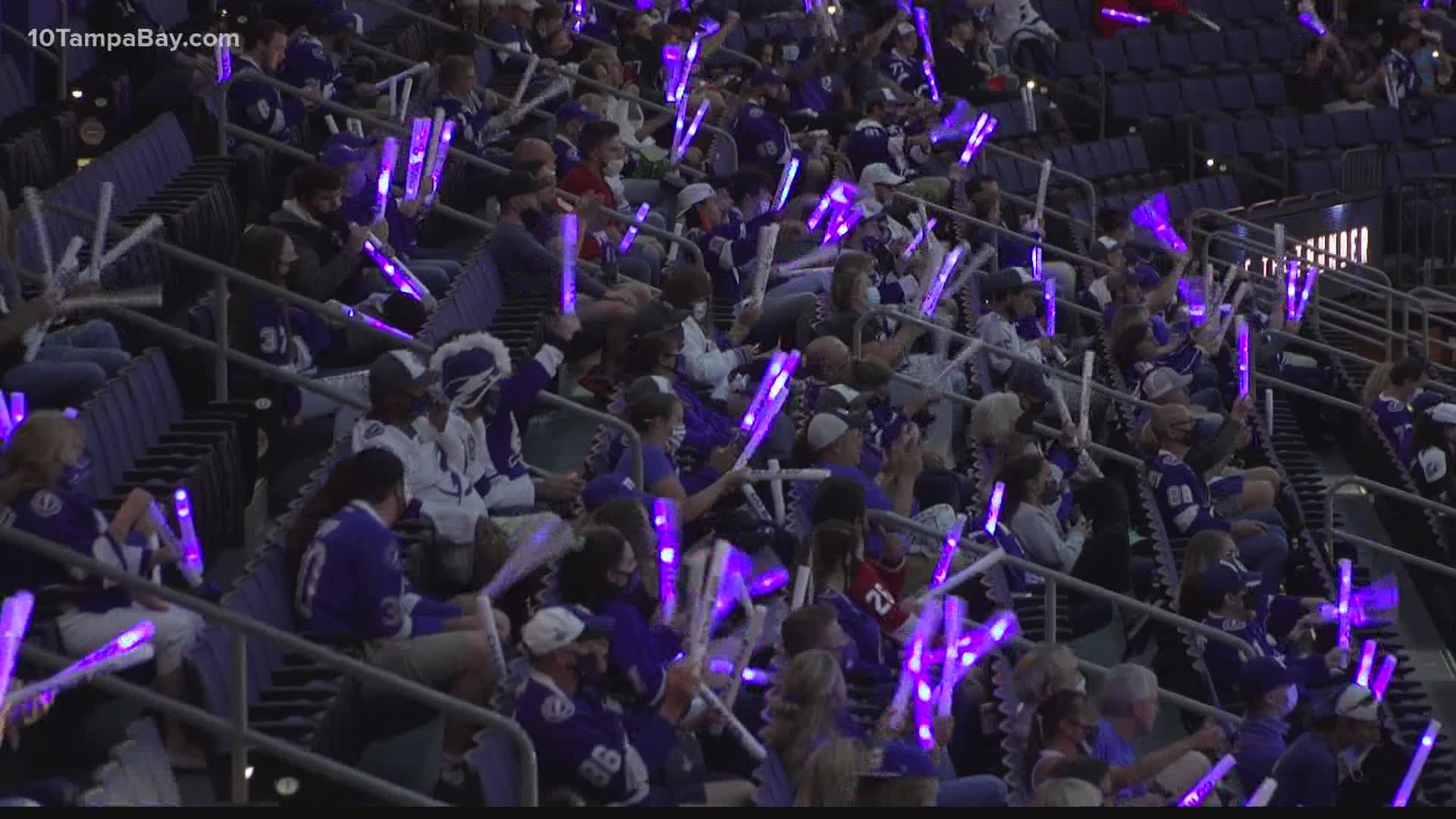 Watch parties inside the arena weren't allowed last season due to COVID-19 restrictions.