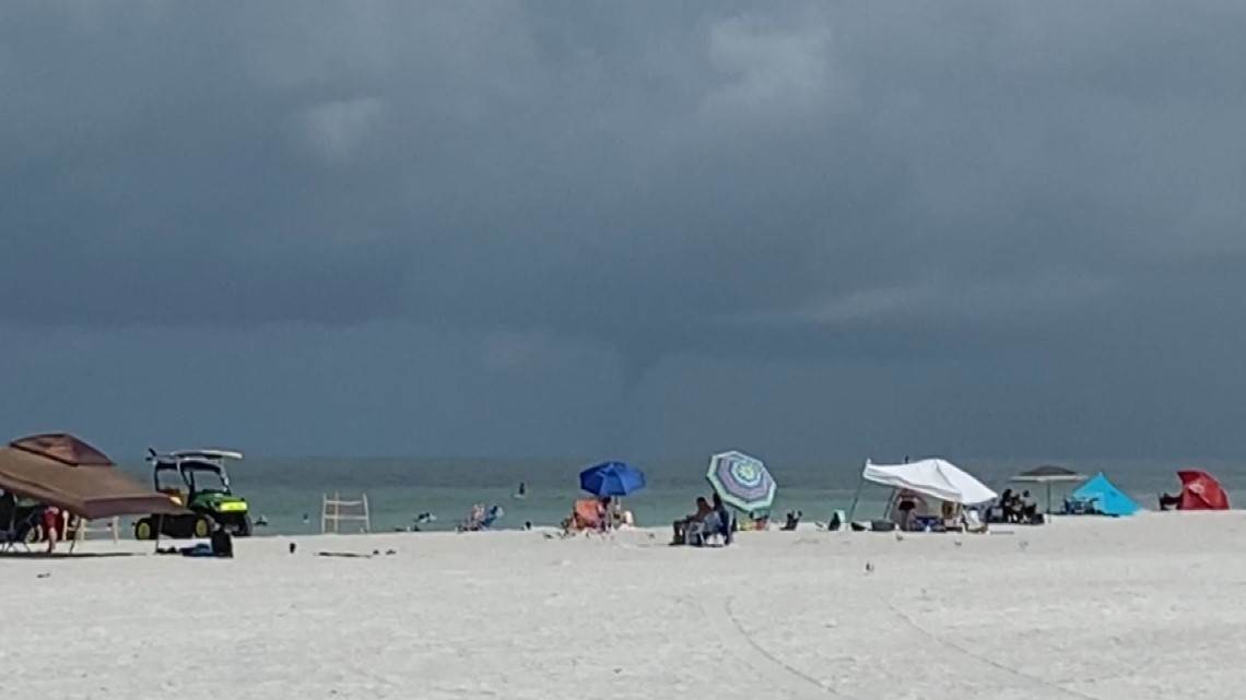 Bradenton Beach waterspout stays offshore | wtsp.com