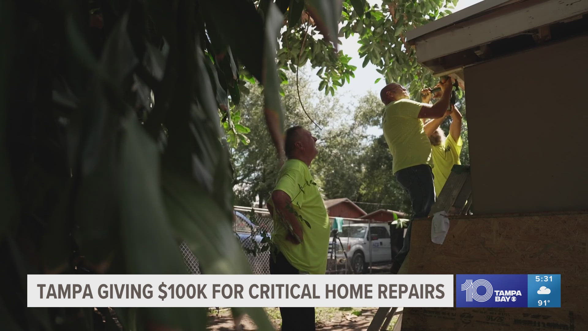 An East Tampa family with a new roof over their head, calls the program a "godsend."