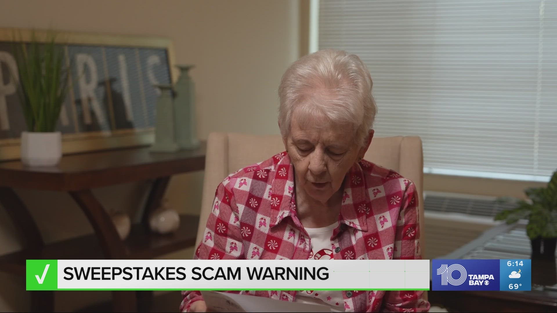 A scam letter claiming you’ve won the sweepstakes includes a check for "fees" to be deposited after calling a phony number to provide your banking information.