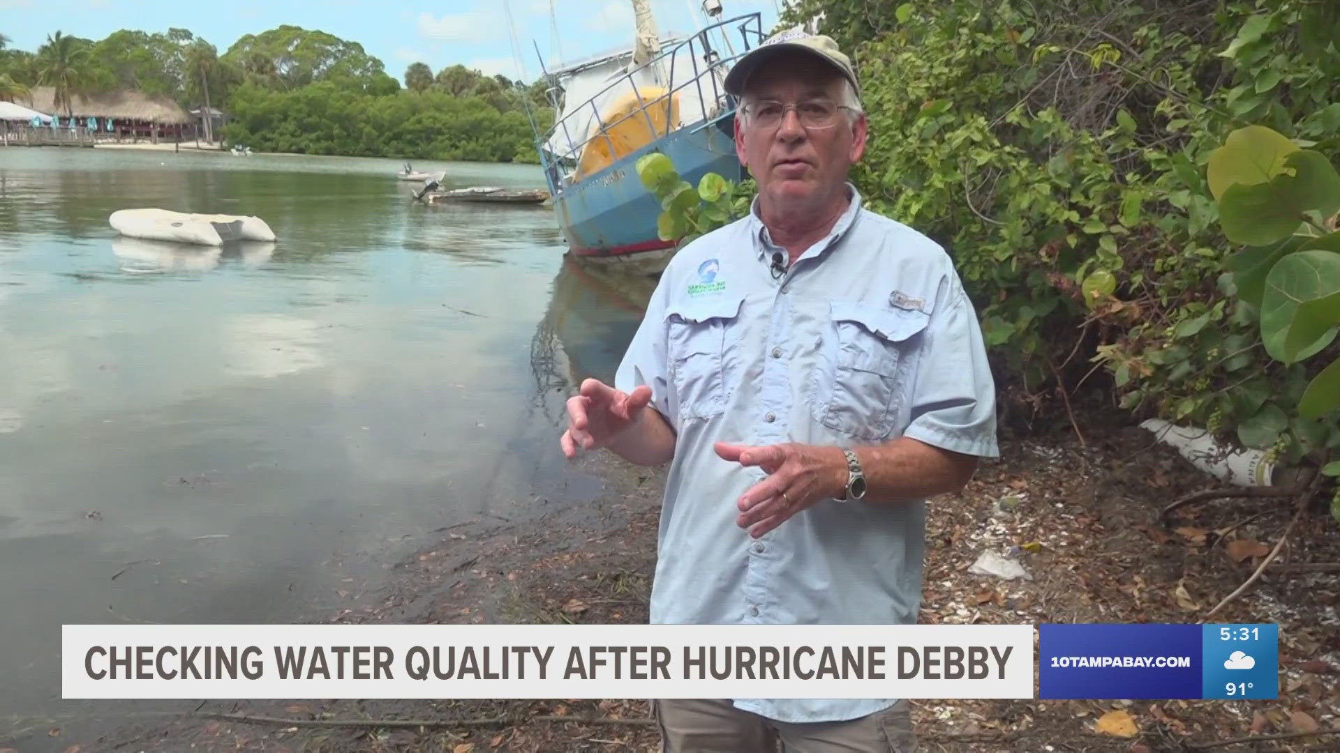 Experts say bacteria levels are high in Sarasota Bay, and people should not swim or do any water sports for at least two more weeks.