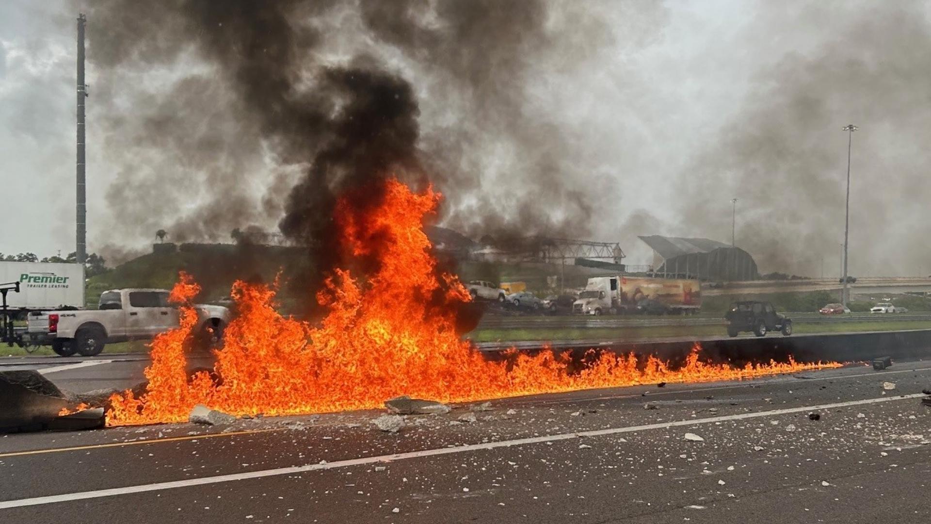 Man hospitalized after fiery crash on access road to I-4, US 92 in ...