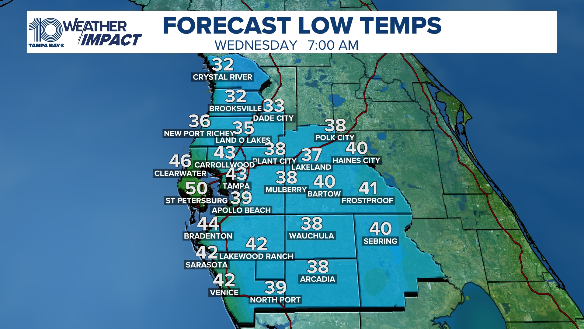 Weather Impact Alert: Frost advisory issued for parts of Tampa Bay area ...