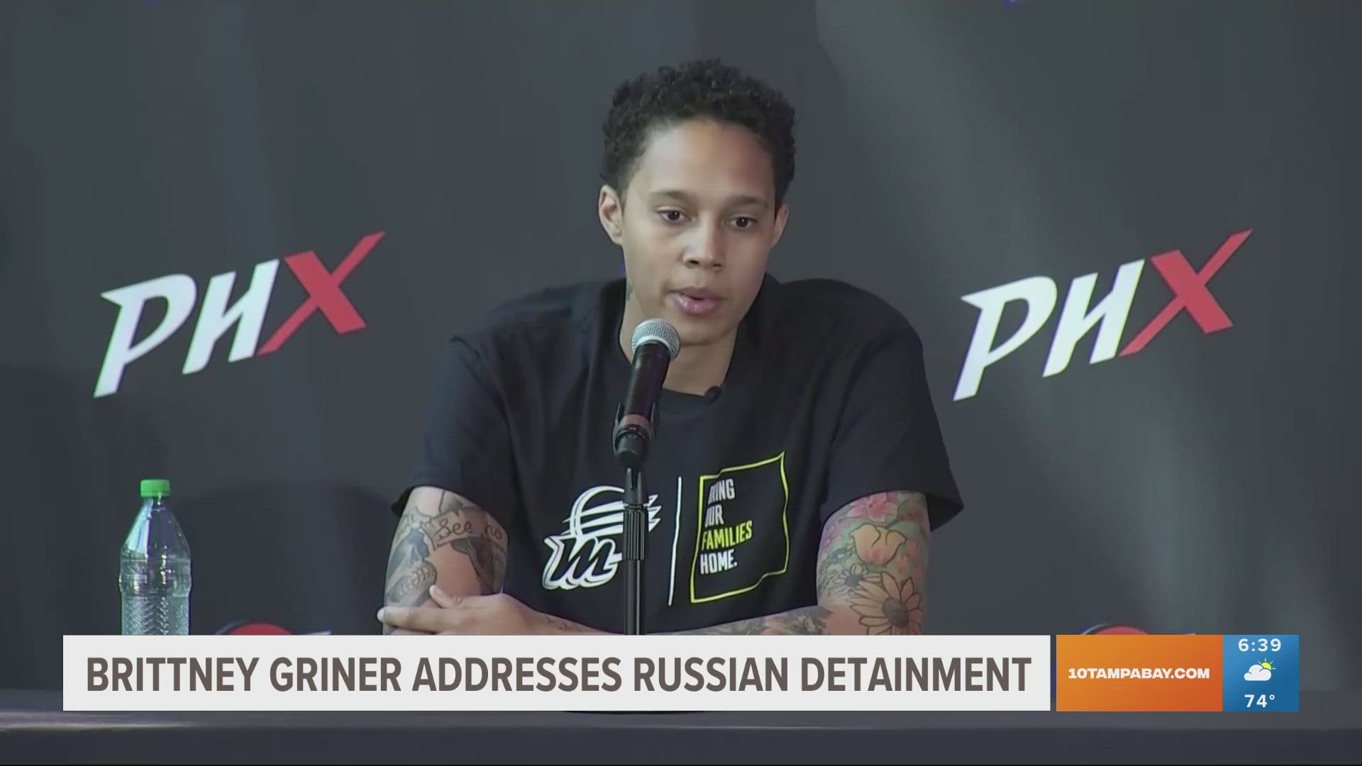 Griner said she wouldn't play overseas unless she's representing the U.S. in the Olympics.