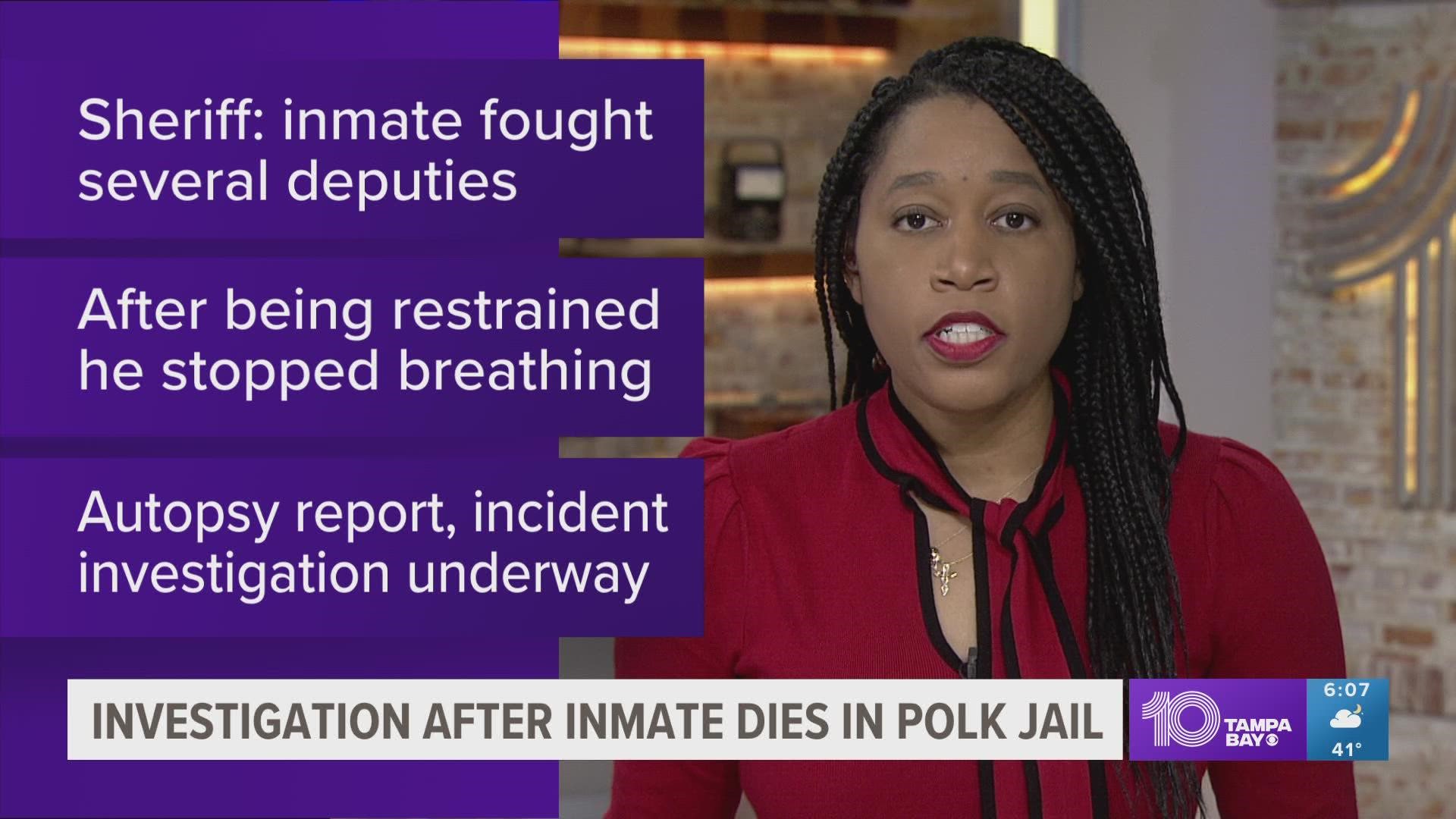 Violent inmate dies at Frostproof jail after being restrained